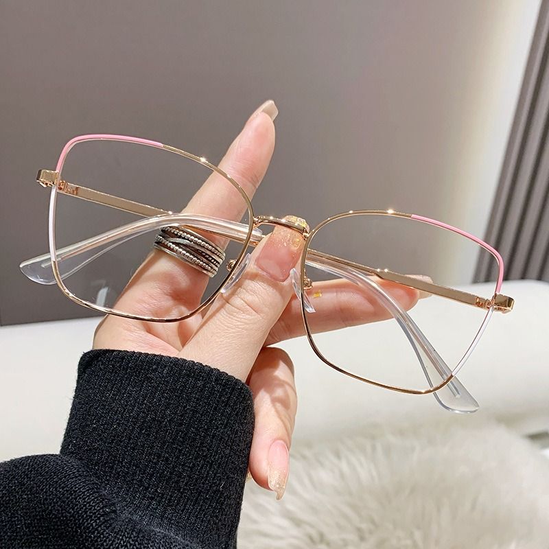 Vintage Cat Eye Women Hollow Out Sunglasses Pink Sun Glasses Metal Frame Mirror Lens Eyewear
