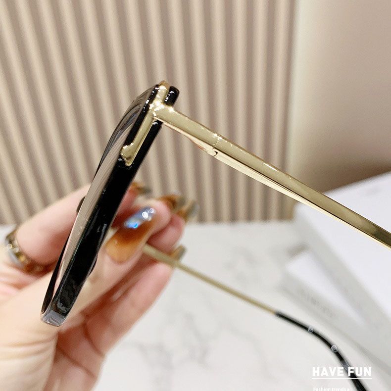 2025 Trendy Semi Rimless Spring Hinge Optical Eyeglasses Prescription Spectacles Women Luxury Metal Fashion Photochromic Glasses