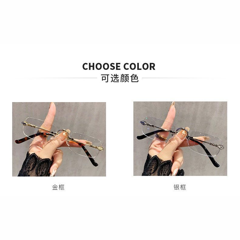 Luxury Brand Square Rimless Sunglasses Women Men Fashion Cut Edge Sun Glasses Vintage Metal Eyewear Punk Frameless