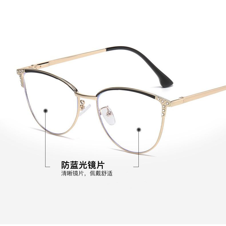 2025 Fashion Cat Eye Anti Blue Light Blocking Eyeglasses Photochromic Glasses for Women Reading Glasses