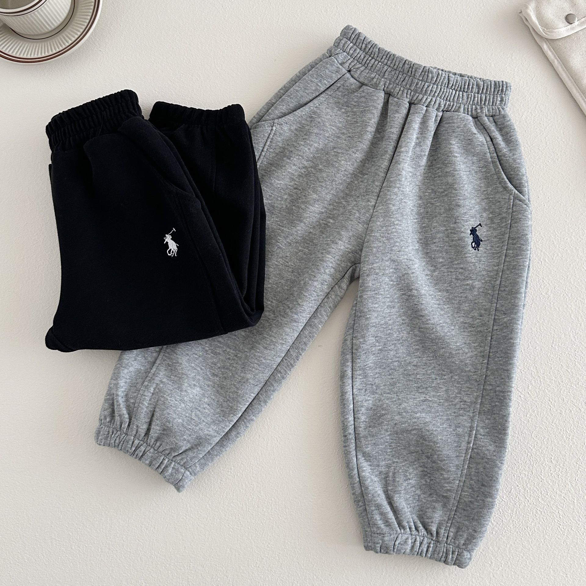 Boys' tide brand spring and autumn sports pants 2025 new girls Korean children's clothing sweatpants big children's trousers casual pants