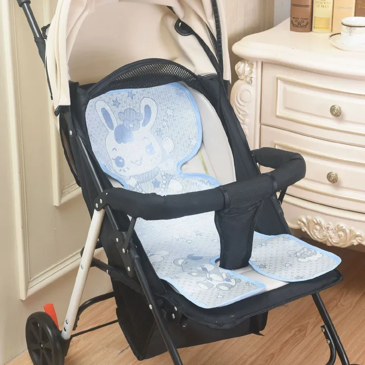 Children Car Cooler Pad Summer Stroller Ice Cooler Mat Baby Cushion for Stroller Newborn Dining Chair Baby Stroller Cushion Cooler Pad Stroller Cooling Liner Pad Mat Summer Breathable Seat Pad for Car
