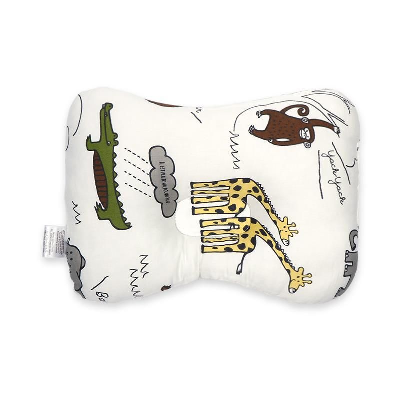 Baby Toddler Infant Cotton Nursing Pillow Infant Newborn Sleep Concave Cartoon Printed Cushion Pillow Baby Support Pillow Head and Neck Support for Baby Newborn Head Pillows for Kids Toddler