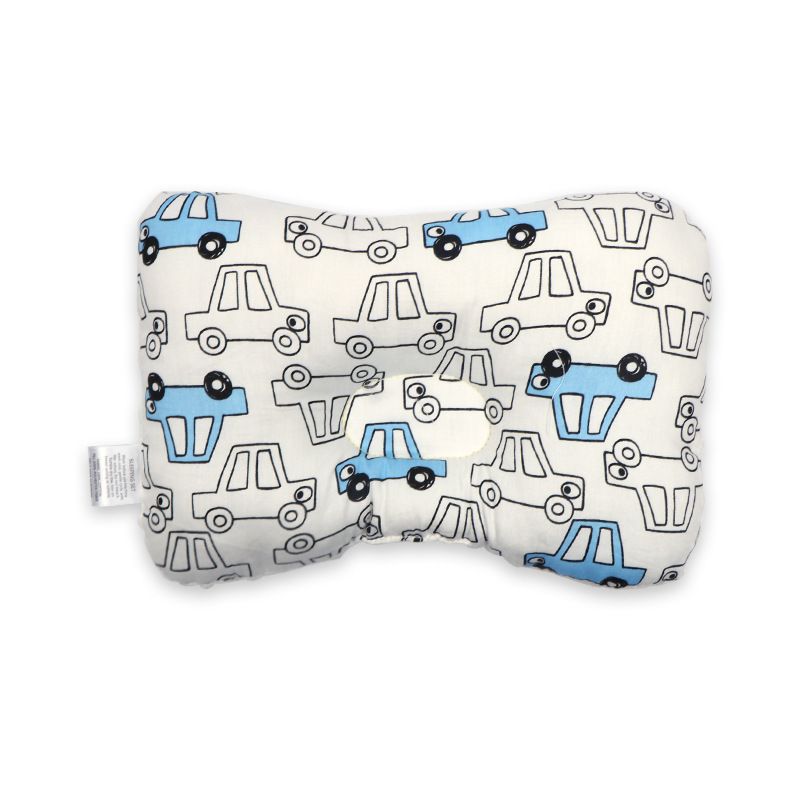 Baby Toddler Infant Cotton Nursing Pillow Infant Newborn Sleep Concave Cartoon Printed Cushion Pillow Baby Support Pillow Head and Neck Support for Baby Newborn Head Pillows for Kids Toddler