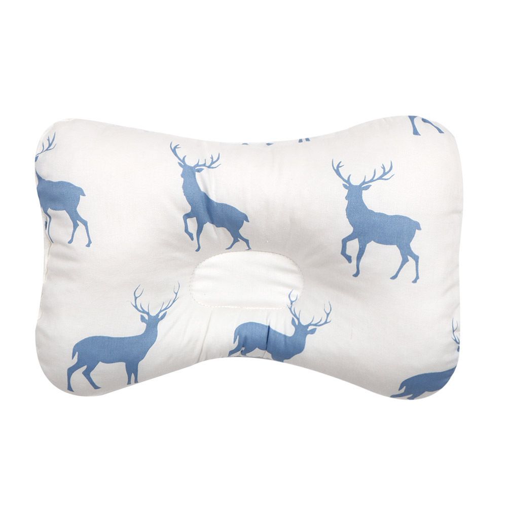 Baby Toddler Infant Cotton Nursing Pillow Infant Newborn Sleep Concave Cartoon Printed Cushion Pillow Baby Support Pillow Head and Neck Support for Baby Newborn Head Pillows for Kids Toddler