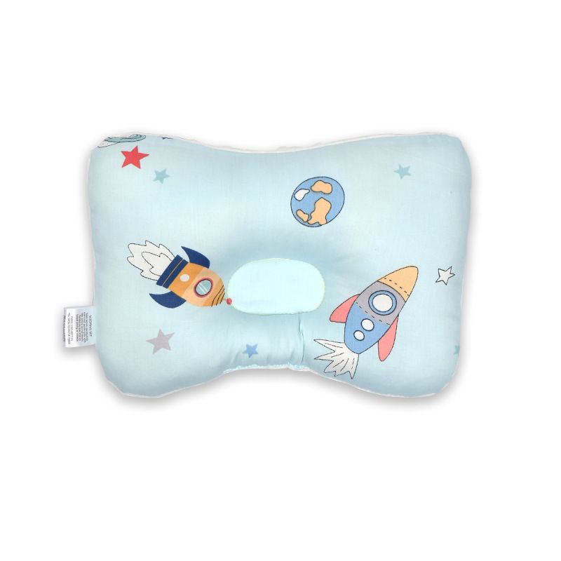 Baby Toddler Infant Cotton Nursing Pillow Infant Newborn Sleep Concave Cartoon Printed Cushion Pillow Baby Support Pillow Head and Neck Support for Baby Newborn Head Pillows for Kids Toddler