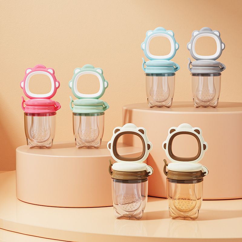 3PCS Baby Solids Frozen Fruit Feeder Pacifier, Infant Teether Toy 4M+, BPA-Free Silicone Pouch & Nipple Safely Introduce Solids Teething Relief Fruit Pacifier S+M+L 3-Pack Baby Food Feeder