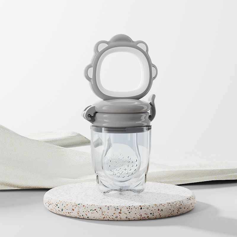 3PCS Baby Solids Frozen Fruit Feeder Pacifier, Infant Teether Toy 4M+, BPA-Free Silicone Pouch & Nipple Safely Introduce Solids Teething Relief Fruit Pacifier S+M+L 3-Pack Baby Food Feeder