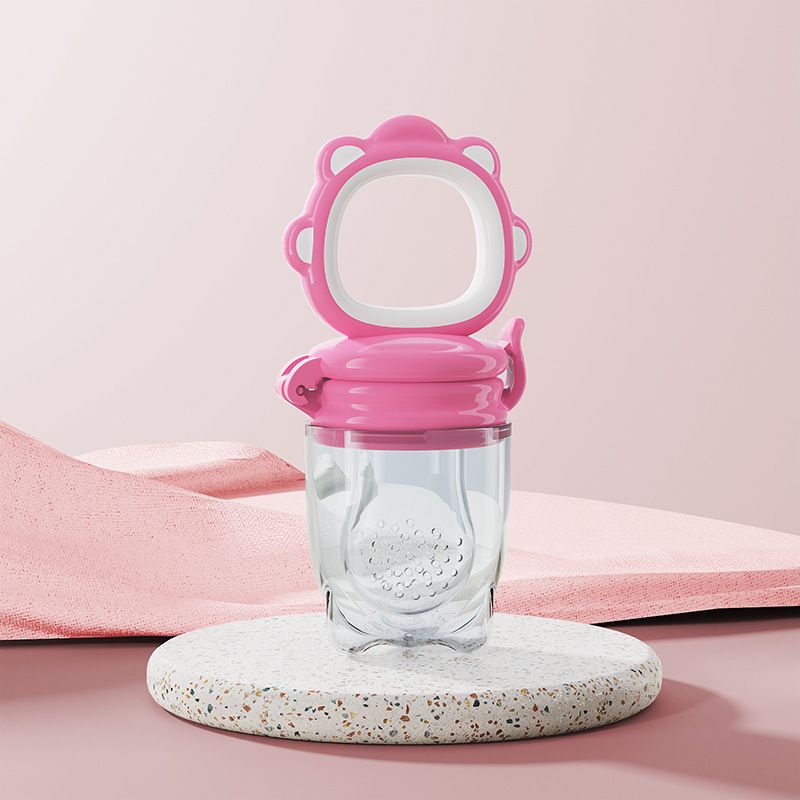 3PCS Baby Solids Frozen Fruit Feeder Pacifier, Infant Teether Toy 4M+, BPA-Free Silicone Pouch & Nipple Safely Introduce Solids Teething Relief Fruit Pacifier S+M+L 3-Pack Baby Food Feeder
