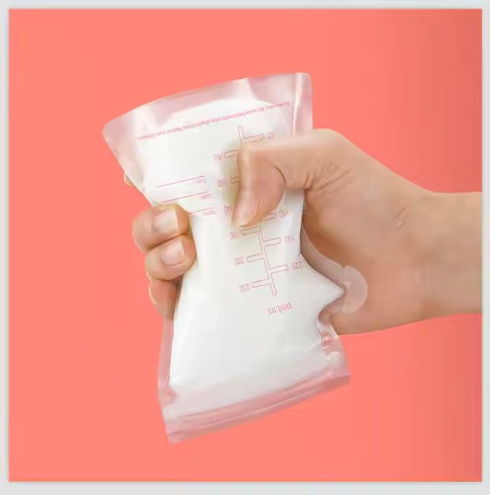 30 Pcs Breastmilk Storage Bags Breast Milk Storing Bags BPA-Free Milk Storage Bags with Pour Spout for Breastfeeding Self-Standing Bag Space Saving Flat Profile