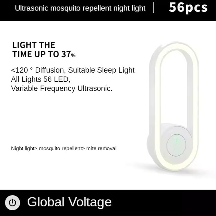 Automatic Light Sensitive Mini Portable Night Lamp Bedroom LED Sleep Soft Light Eye Protection Bedside Lamp Mosquito Repellent