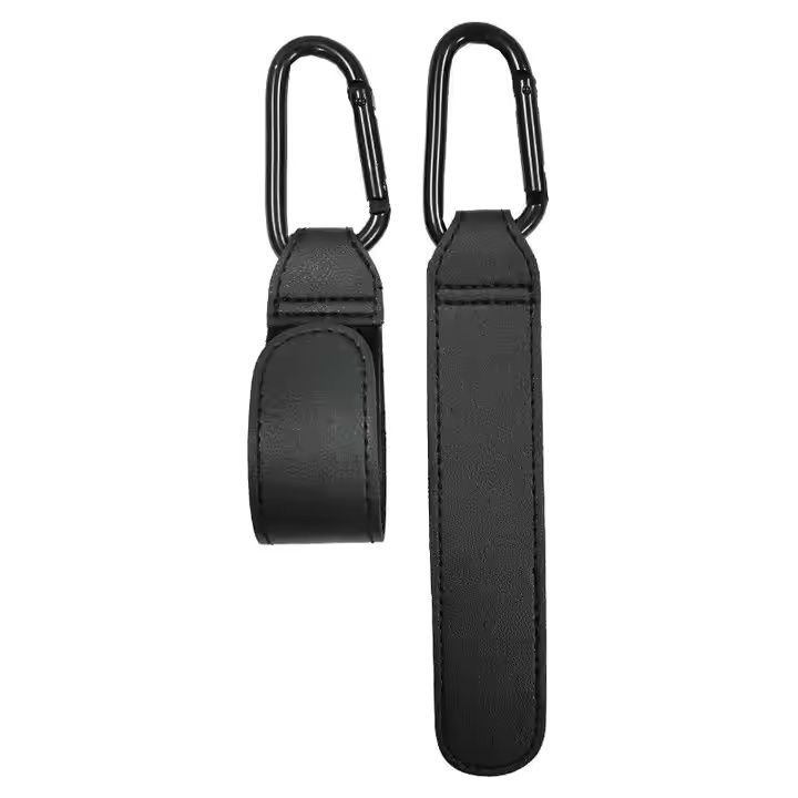 2 Pack Stroller Hooks, Stroller Straps for Diaper Bags,Adjustable Stroller Carabiner Clip,Baby Stroller Accessories for nuna,Uppababy,Bob,Hook for Bike,Scooter,Wheelchair,Walker Accessorie