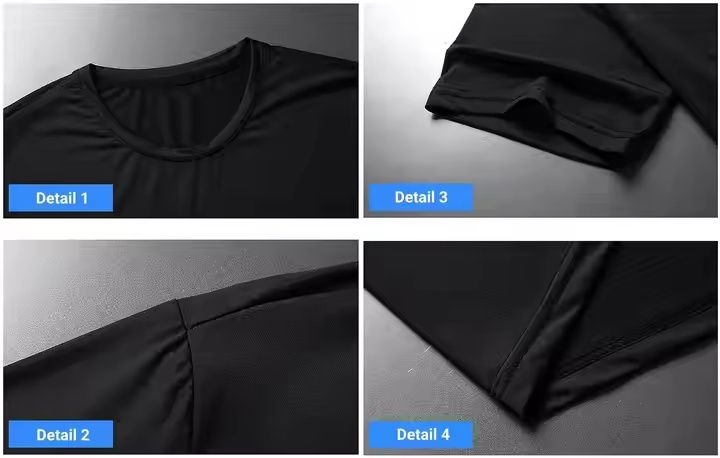 4 PCS mens T-shirt Men Polo Shirt Men Clothes Men Wear Men Suit Men Coat Short Sleeve men's clothing Dad ice silk short-sleeved T-shirt Boys thin quick-drying mesh sports fitness round neck tops