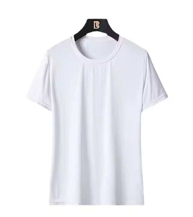 4 PCS mens T-shirt Men Polo Shirt Men Clothes Men Wear Men Suit Men Coat Short Sleeve men's clothing Dad ice silk short-sleeved T-shirt Boys thin quick-drying mesh sports fitness round neck tops