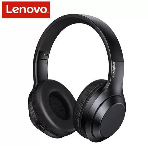 Lenovo Thinkplus TH10 Head mounted Wireless Bluetooth Earphones for Music 9D Surround Sound and Microphone 3.5MM Assist Smartphones IOS and Android