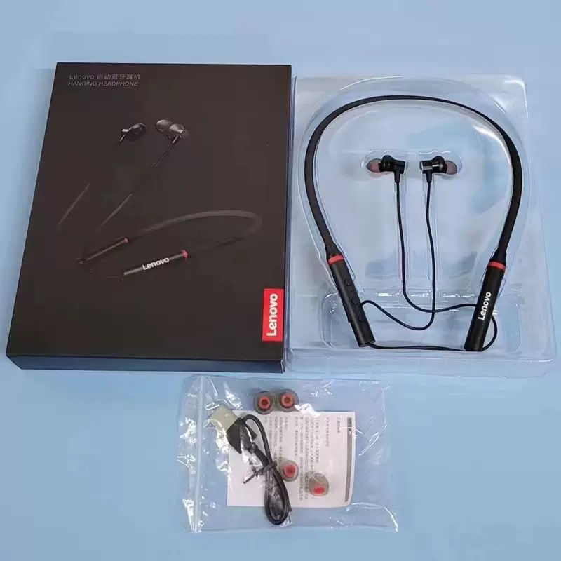 Lenovo ThinkPlus HE05 neck hanging Bluetooth earphones magnetic suction running waterproof TWS wireless Bluetooth earphones