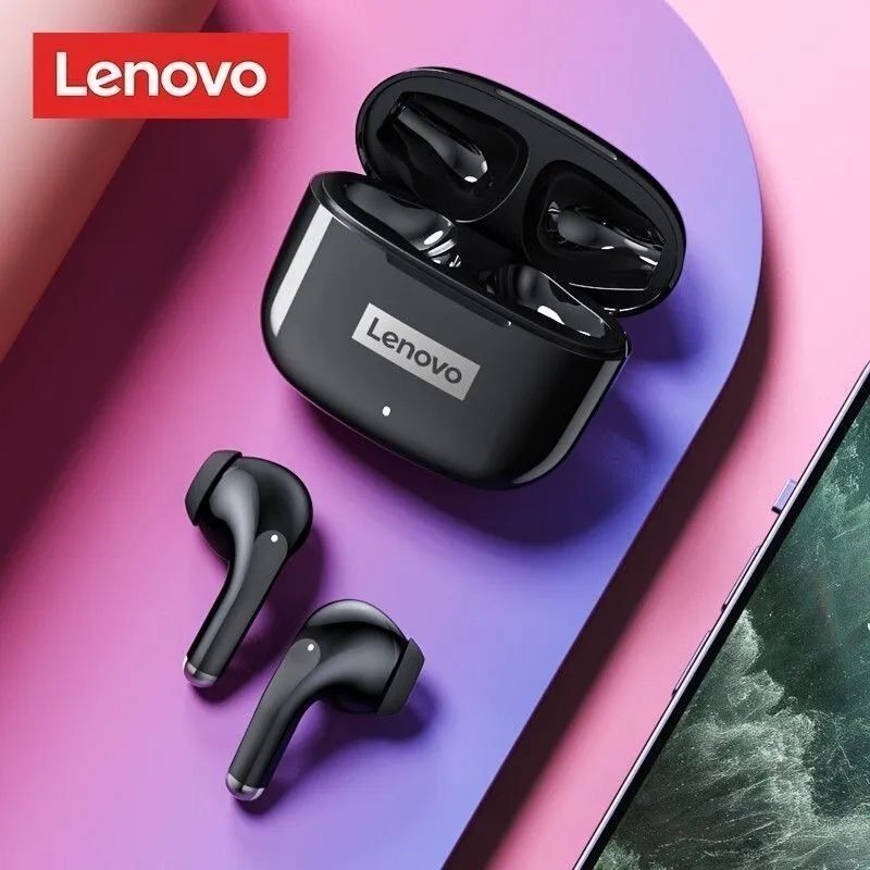 Lenovo Thinkplus LP40 Pro Touch Bluetooth Earphones TWS Wireless Bluetooth Earphones 5.0 Noise Reduction Dual Stereoscopic Sound Effect Wireless Bluetooth Earphones