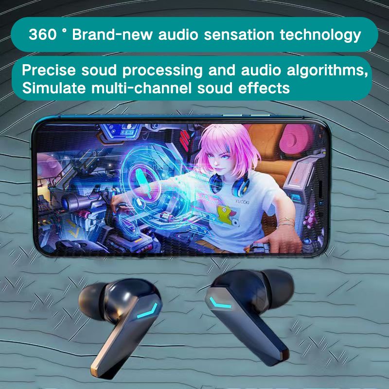 Lenovo Thinkplus GM2Pro Touch Bluetooth Earphones TWS Wireless Bluetooth Earphones 5.3 Noise Reduction Dual Stereo Sound Bluetooth Earphones