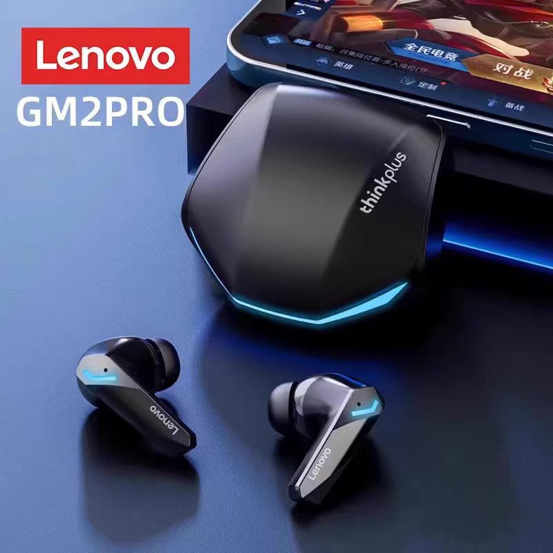 Lenovo Thinkplus GM2Pro Touch Bluetooth Earphones TWS Wireless Bluetooth Earphones 5.3 Noise Reduction Dual Stereo Sound Bluetooth Earphones