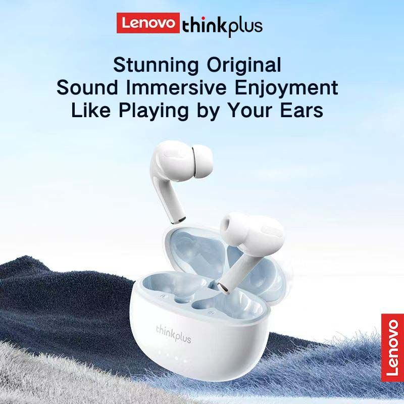 Lenovo Thinkplus LP5Pro Touch Bluetooth Earphones TWS Wireless Bluetooth Earphones 5.4 Noise Reduction Dual Stereo Sound Bluetooth Earphones
