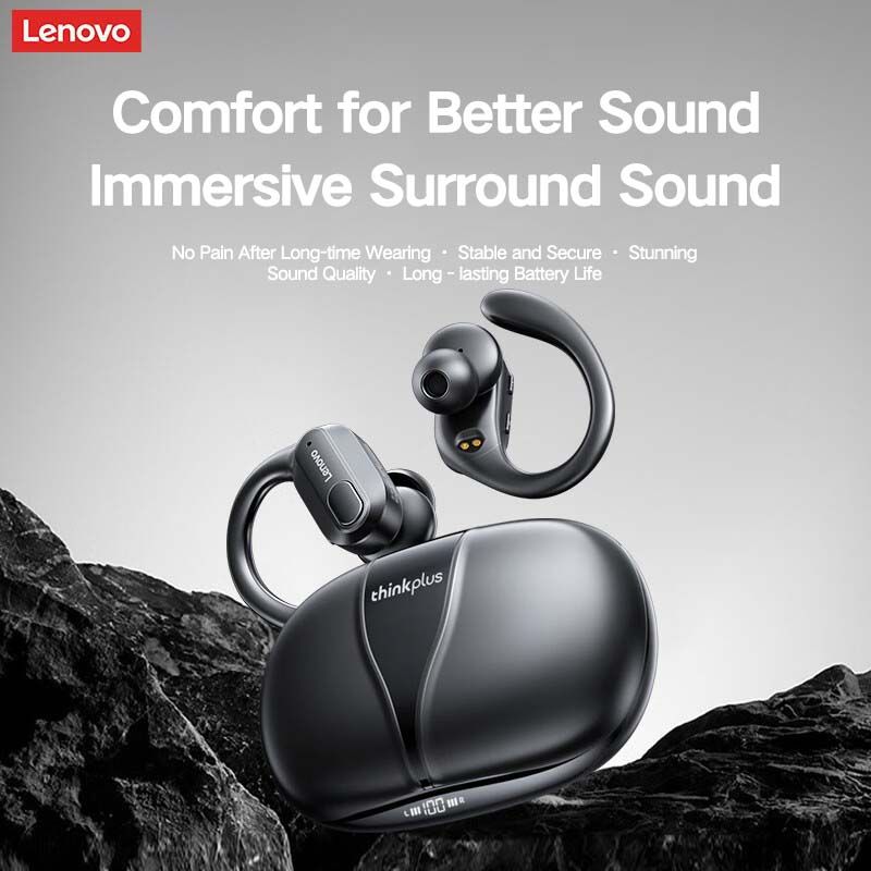 Lenovo Thinkplus XT80 Touch Bluetooth Earphones TWS Wireless Bluetooth Earphones 5.3 Noise Reduction Dual Stereo Sound Bluetooth Earphones
