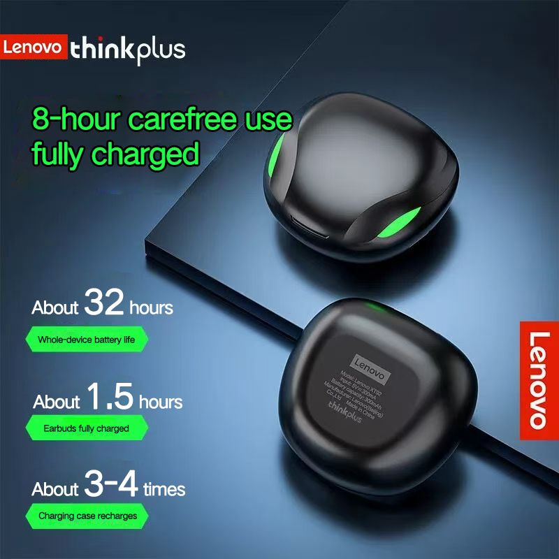 Lenovo Thinkplus XT92 Touch Bluetooth Earphones TWS Wireless Bluetooth Earphones 5.1 Noise Reduction Dual Stereo Sound Bluetooth Earphones