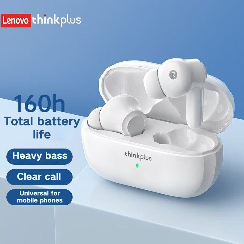 Lenovo Thinkplus LP1S Touch Bluetooth Earphones TWS Wireless Bluetooth Earphones 5.0 Noise Reduction Dual Stereo Sound Bluetooth Earphones