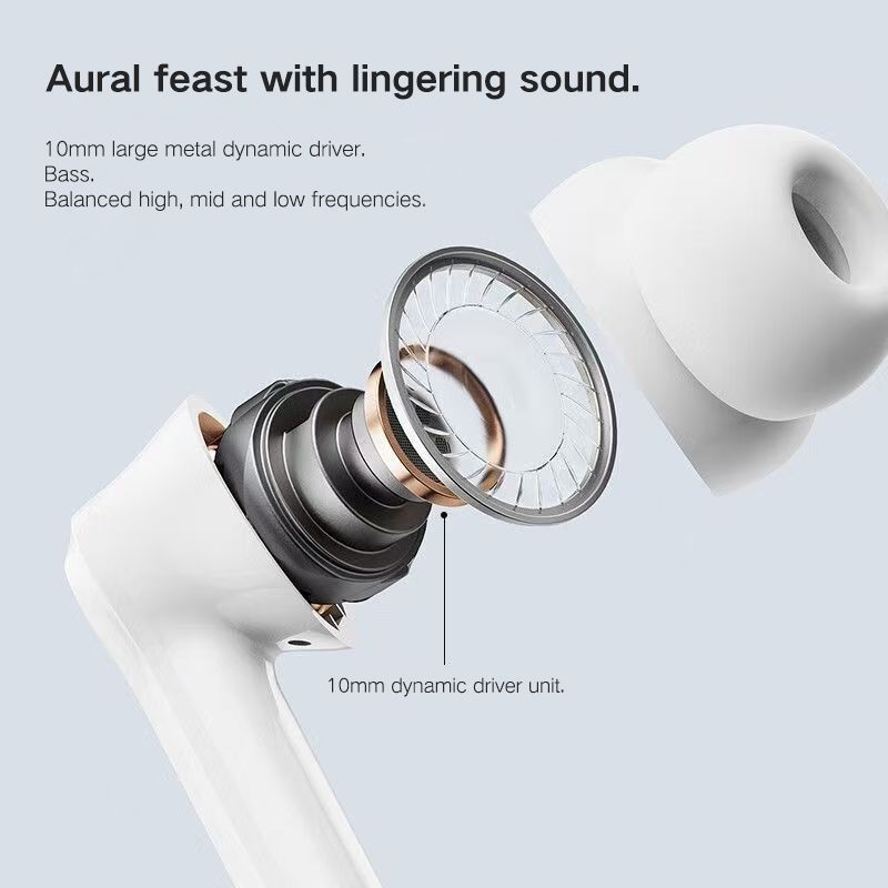 Lenovo Thinkplus LP1S Touch Bluetooth Earphones TWS Wireless Bluetooth Earphones 5.0 Noise Reduction Dual Stereo Sound Bluetooth Earphones