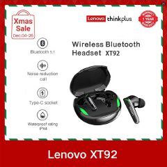 Lenovo Thinkplus XT92 Touch Earphones TWS Wireless earpods 5.1 Noise Reduction Dual Stereo Sound headphone