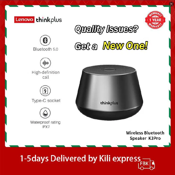 Lenovo Thinkplus K3Pro Wireless Bluetooth Speaker Speaker 1200mAh Battery Bluetooth 5.0 Speaker