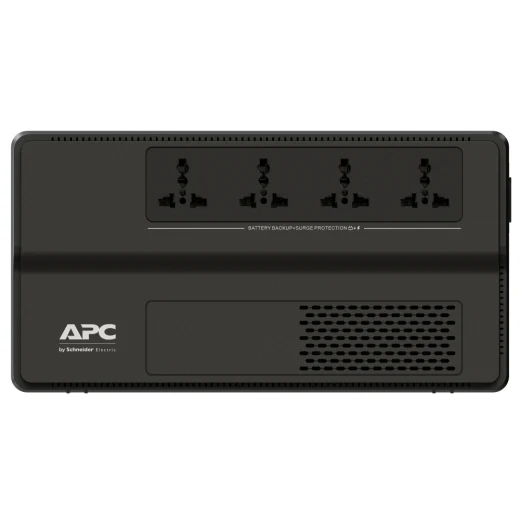APC 650VA Uninterruptible Power Supply (UPS), Line-Interactive 650 VA 4 Outlet(s), 375W - Black Color