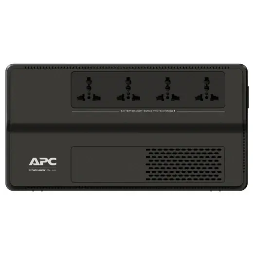 APC 650VA Uninterruptible Power Supply (UPS), Line-Interactive 650 VA 4 Outlet(s), 375W - Black Color