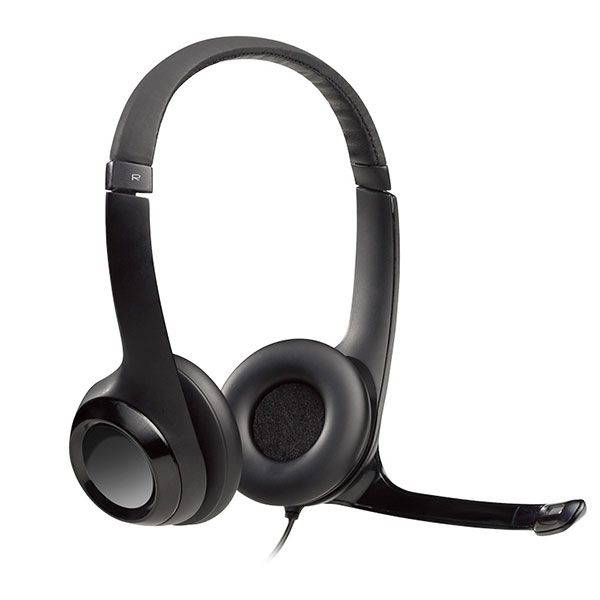 Logitech H390 USB Headset with Noise Canceling Microphone and In-Line Controls for Clear Audio During Calls, Meeting,s and Online Communication