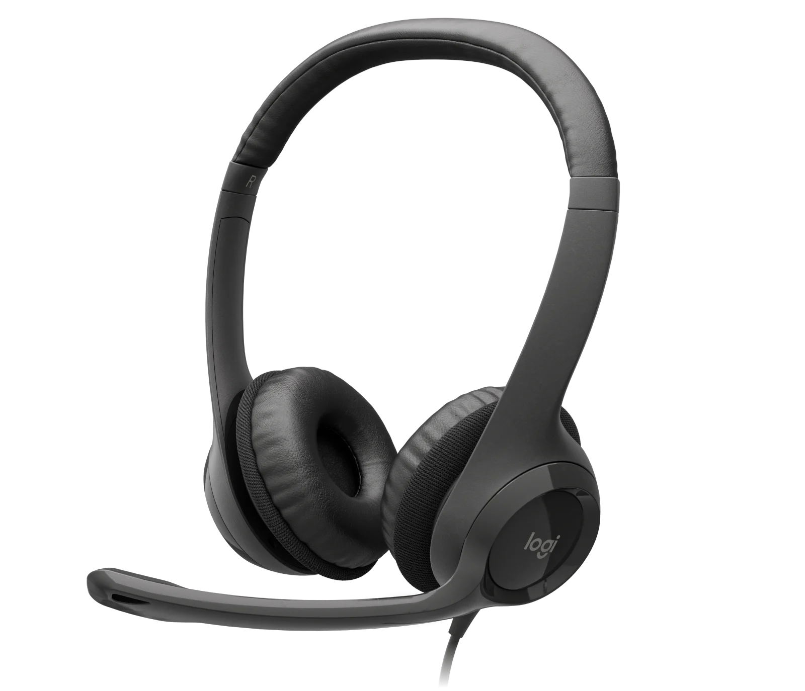 Logitech H390 USB Headset with Noise Canceling Microphone and In-Line Controls for Clear Audio During Calls, Meeting,s and Online Communication