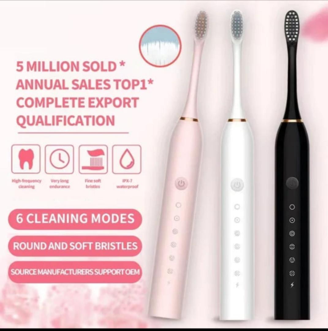 Super Sonic Men/Women Electric Toothbrushes With 4 Brush Heads Smart Timer Whitening IPX7 Powered Toothbrushes Health care Personal Care