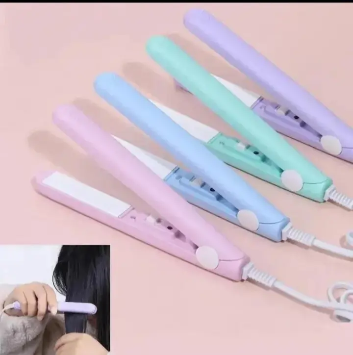 Hair Iron High Quality flat iron Straightening hot comb mini professional hair straightener & Curling Iron Styling Tools