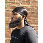 STITCHED DURAG Imported Super Fine Quality Unisex Men Women Silk Durag Doo Rag Long Tail Headwrap Chemo Cap