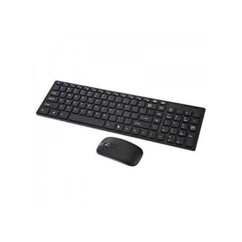 Generic Mini Wireless Keyboard & Mouse Combo Black