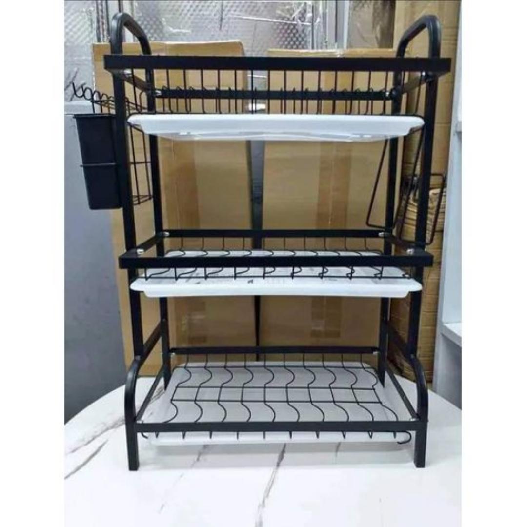 3 layer heavy duty executive 3-tier dish rack