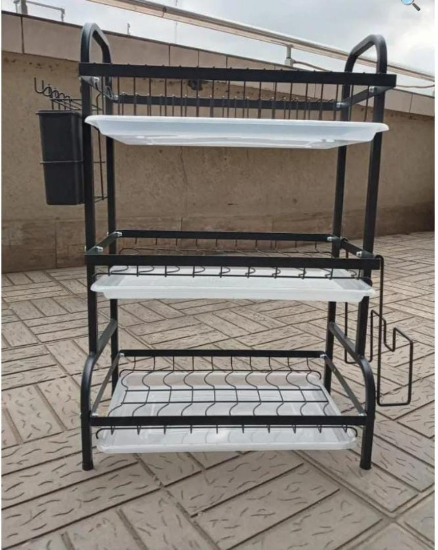 3 layer heavy duty executive 3-tier dish rack
