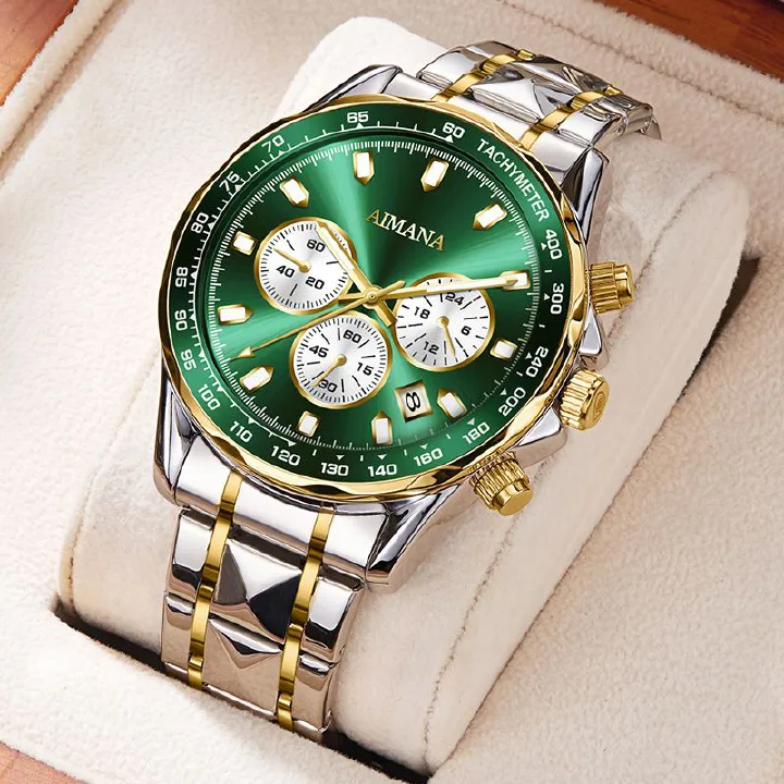 2025 New High-End Multi-functional Men's Watch Luminous Waterproof Calendar Quartz Watch Fashionable Luxury Versatile Business Casual Chronograph Premium Sleek Precision Wristwatch