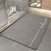 BATH MAT. Bathroom Anti-slip Pad Diatomite Absorbent Quick-drying Mat, made of advanced nano technology which can quickly absorb water in a short time and keep the floor clean and dry,durable.
