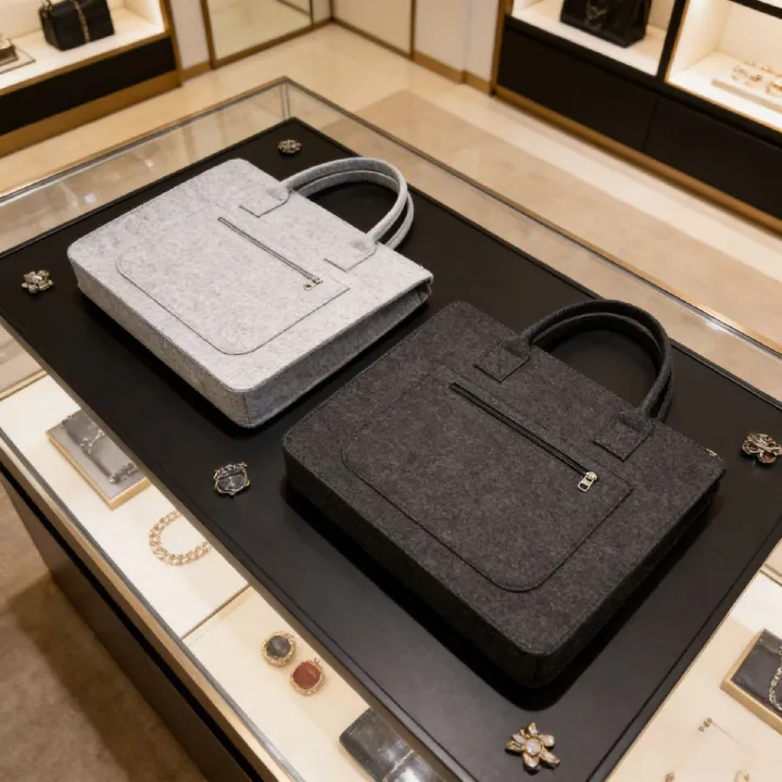 Trendy felt business tote bag: large-capacity for laptops, durable & stylish. Ideal for Kenyan young professionals’ work, commutes or business meetings.