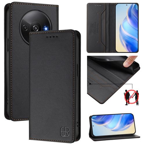 Case for Xiaomi Redmi A3/A3X/Poco C61 Leather Wallet Flip Cover with Card Holder, Kickstand, Magnetic Closure Phone Case