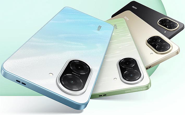 Redmi A5 Display 6.88" - 3GB + 64GB, Dual SIM ,32MP main camera, 8MP front camera , 5200mAh battery , Side fingerprint sensor , USB Type-C Phones SmartPhone