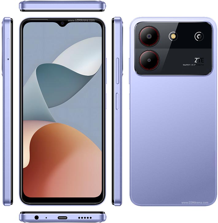 ZTE Blade A54 128GB ROM + 4GB RAM EXTENDABLE TO 8GB 6.6" FULL HD+ SCREEN BATTERY 5000mah 13mpx DUAL RARE CAMERA AND SIDE FINGERPTINT ANDROID 13 SMARTPHONE