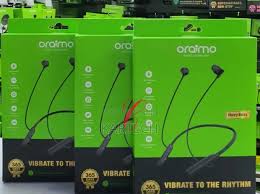 Oraimo Original Necklace Lite OEB-311 Neckband Wireless Earphone with call vibration. has an incredible sound system with superb bass for audio and calls . can withstand battery for a long period