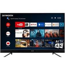 Skyworth 43” inch 43E FRAMELESS FHD ANDROID AI TV,Built-in WI-FI,NETFLIX,YOUTUBE,GOOGLE ASSITANT Playstore OK GOOGLE TV Bluetooth Enabled Inbuilt Decoder