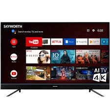 Skyworth 55G3B, 55-inches 4K 2022 Frameless Smart Android TV, Black