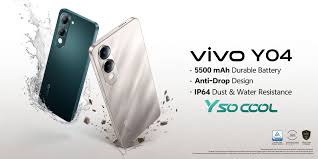 BRAND NEW Vivo Y04 6.74" 128GB ROM+ 4GB RAM (Upto 8GB RAM) 5500mAh (Dual Sim) 13MP